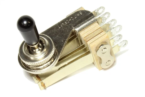 Switchcraft Right Angle 4 pole 3-way toggle switch for double neck guitars