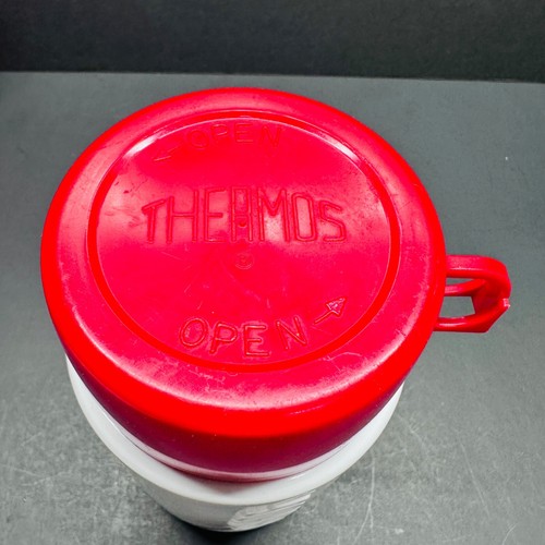 Vintage The Simpsons Thermos Red Plastic Lunch Box With Thermos - Picture 6 of 10