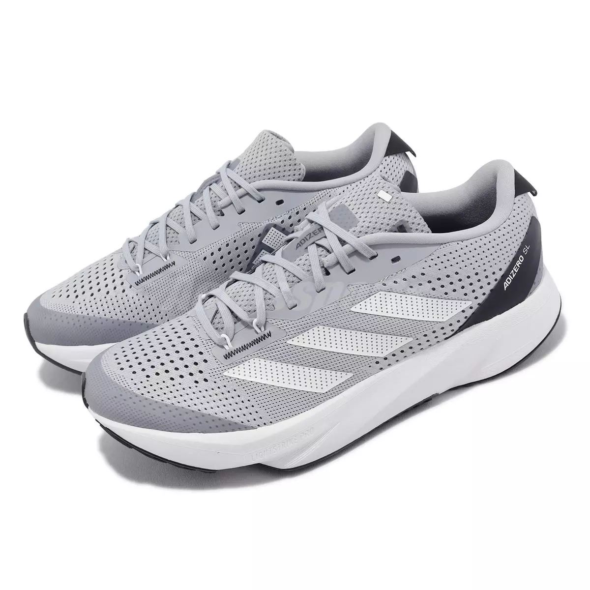 adidas Adizero SL Halo Silver Cloud White CArbon Men Road Running Shoes  HQ1347