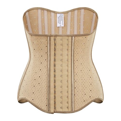 Latex Waist Trainer Corsets Women Weight Loss 19 Spiral Steel Boned Underbust - Picture 14 of 14