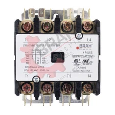 BDP4P25A24V Definite Purpose Contactor 4P 25A 600V max w/ 24V Control Coil NEW