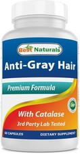 Best Naturals anti gray hair formula, 60 Count - helps prevent graying naturally