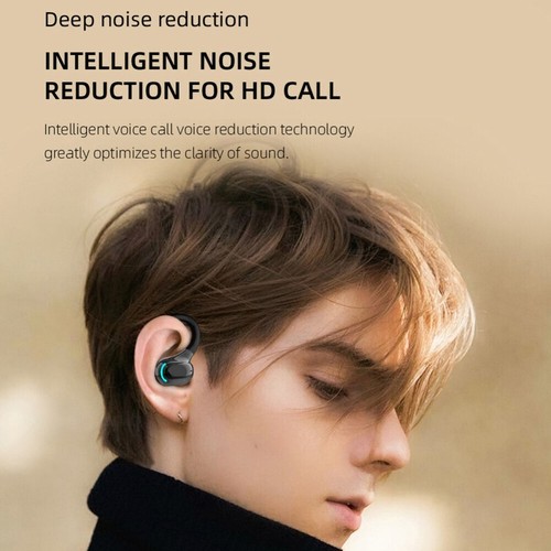 Bluetooth 5.2 Headset Wireless Earbuds Earphones Stereo Headphones Ear Hook - Zdjęcie 10 z 17