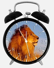 Lion Alarm Desk Clock 3.75" Home or Office Decor W135 Nice For Gifts