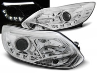 Scheinwerfer Paar Ford Focus 11-14 Daylight LED LTI Chrom