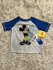 Old Navy Boys Mickey Mouse Rash Guard Swim Shirt Sz 2t NWT T5