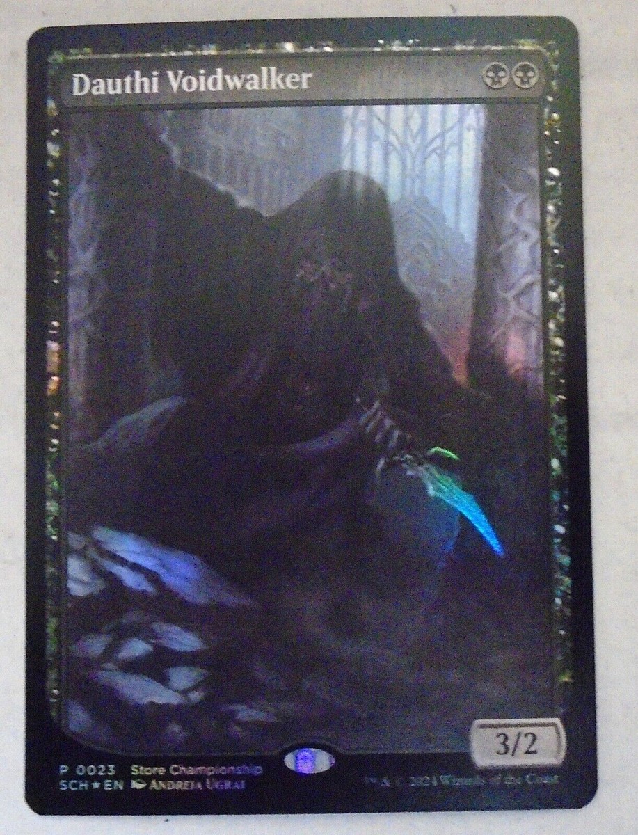 mtg ダウスィーの虚空歩きfoil　二枚セット　ストアチャンピオンシッププロモ 023)《ダウスィーの虚空歩き/Dauthi Voidwalker》(ストア