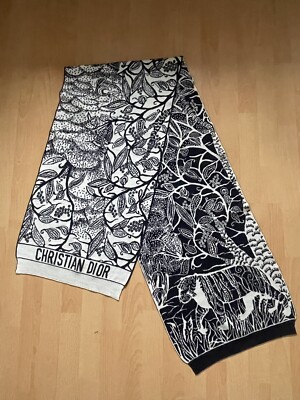 CHRISTIAN DIOR Schal Toile De Jouy. Ausgezeichneter Zustand. und Wolle