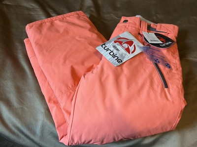 NWT GIRLS X/S TURBINE JUNEAU SKI/SNOW PANTS 18221 WATERPROOF NEON