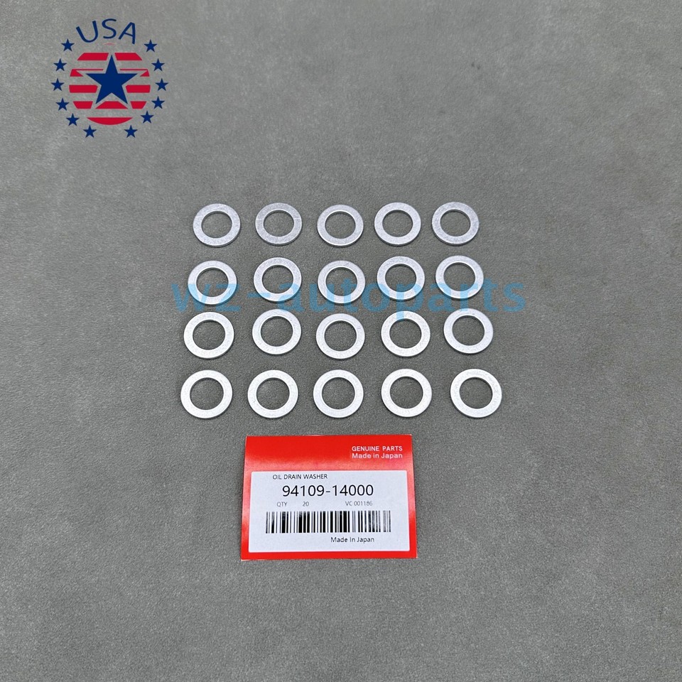 Honda Oil Drain Plug Washer 100-Pack Of 14mm Aluminum - Foto 7