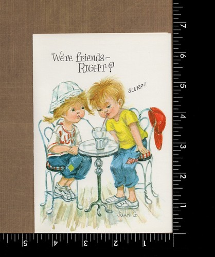 Tarjeta JOAN G A Sunshine de colección sin usar tarjeta Get Well Soon, batido Friend Kids - Imagen 4 de 6
