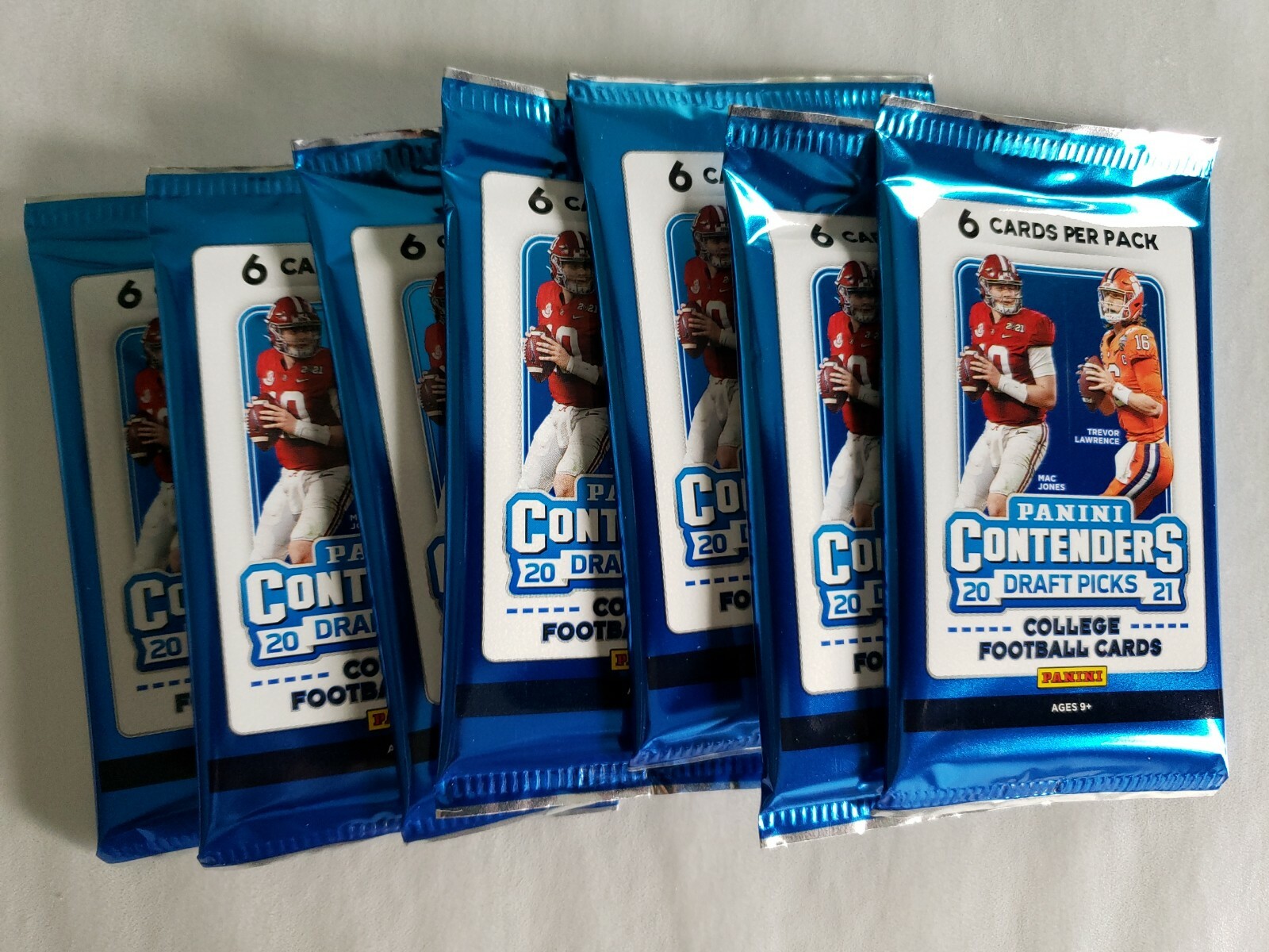 Image 1 - 2021 PANINI CONTENDERS DRAFT PICKS FOOTBALL FACTORY SEALED SINGLE BLASTER PACK.