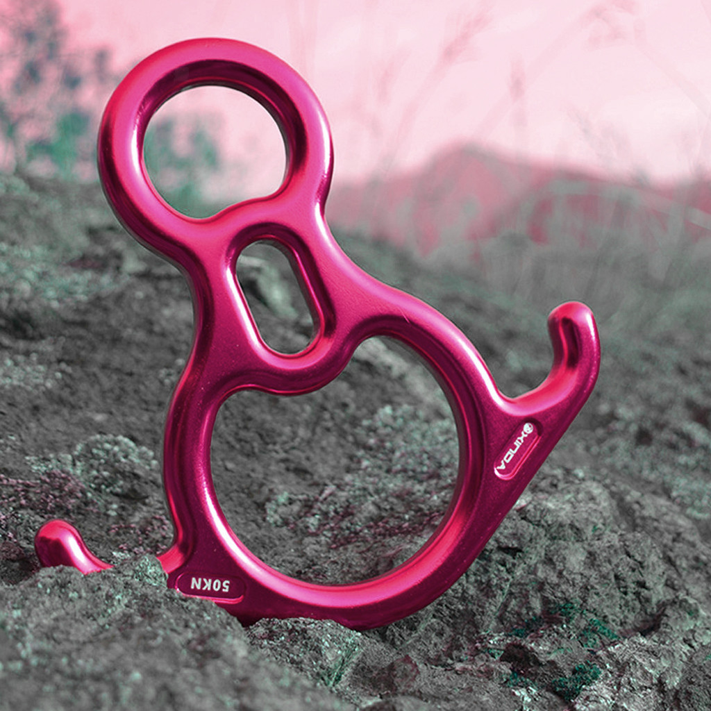 Aluminum Figure 8 Descender Arborist Rock Climbing Rappelling Belay ...