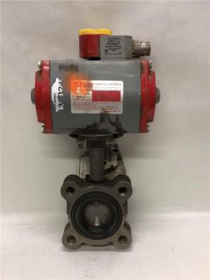 Bray 91-0833-21320-015 Pneumatic Actuator 140PSI Fail Open w/ Butterfly Valve
