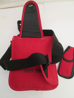 Sac Bandoulière DDP Authentique En Toile Rouge - Occasion - Style Mono-bretelle