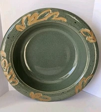 Dansk Stoneware Kalahari Green Large Pasta Serving Bowl 12" 
