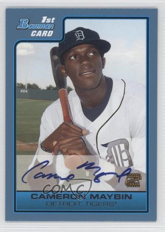 2006 Bowman Prospects Prospect Auto Blue 433/500 Cameron Maybin #B113 Auto 3k7