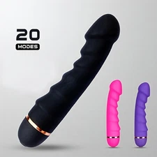 Handheld Dildo Vibrator G-Spot Anal Massager Adult Sex Toy for Women Masturbator