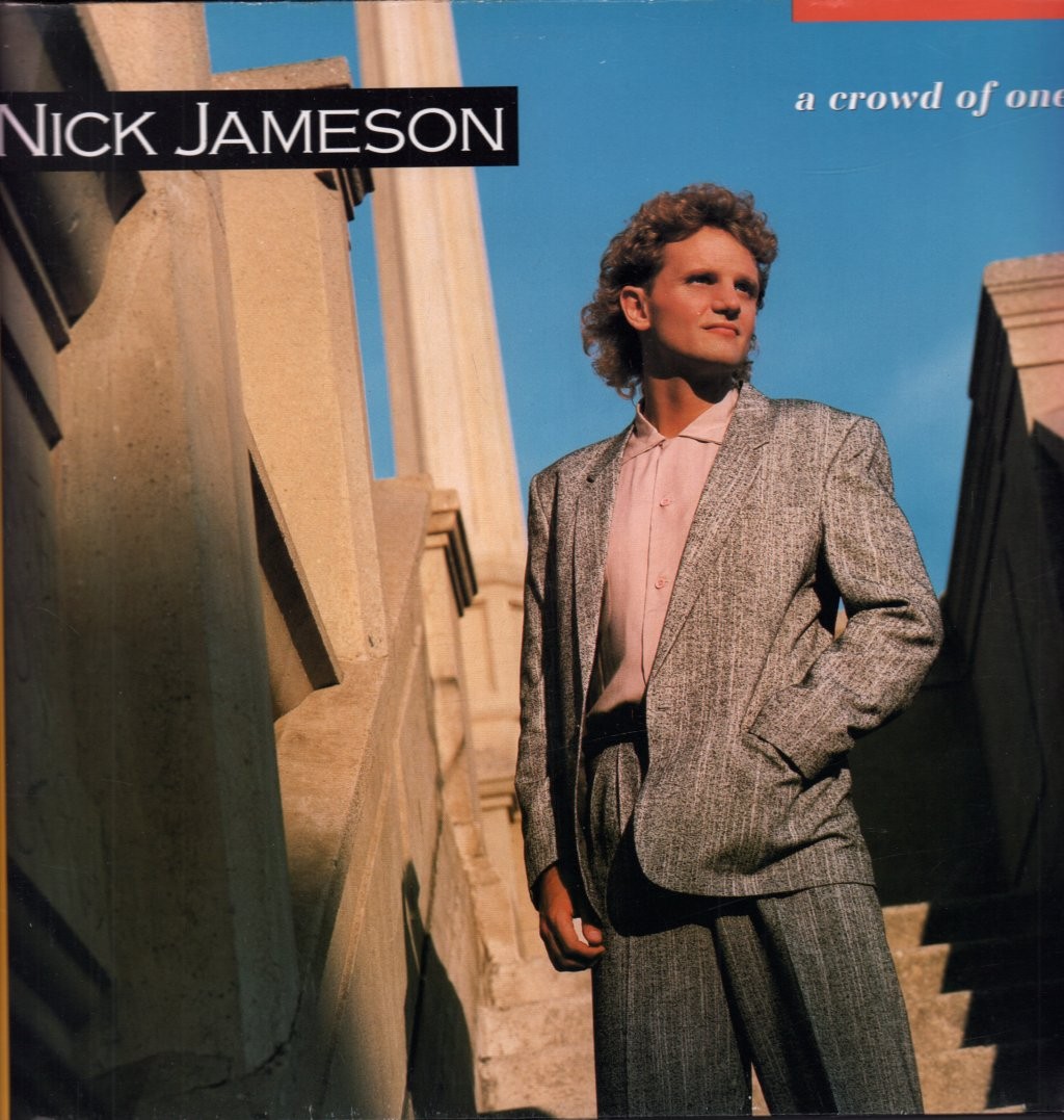 Nick Jameson A Crowd of One LP vinyl Germany Motown 1986 has promo sticker on