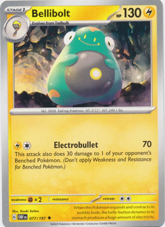 Bellibolt - 077/197 - Uncommon - Near Mint
