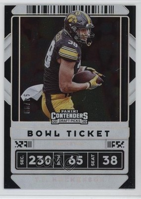 2020 Panini Contenders Draft Picks Bowl Ticket 94/99 TJ Hockenson #93 1h1