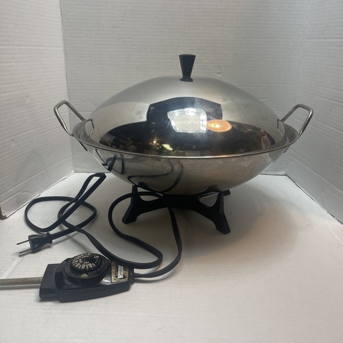 Farberware 14" Stainless Steel Electric Wok Model 303 - Picture 2 of 16