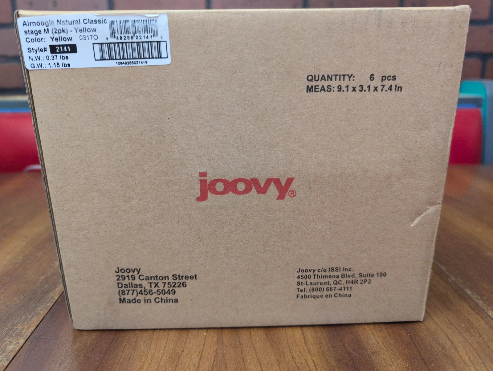 LOT of 12 Joovy Airnoogie Natural Classic 6 M+ New Pacifier Yellow Style 2141
Opens in a new window 