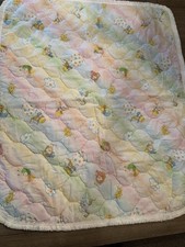 Hallmark vintage 80s Rainbowbrite nursery crib quilt blanket Wall Hanging 1983