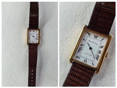 Ariston Marshall Field 17 Jewels Swiss Automatic Runs Tank Style Roman Numeral