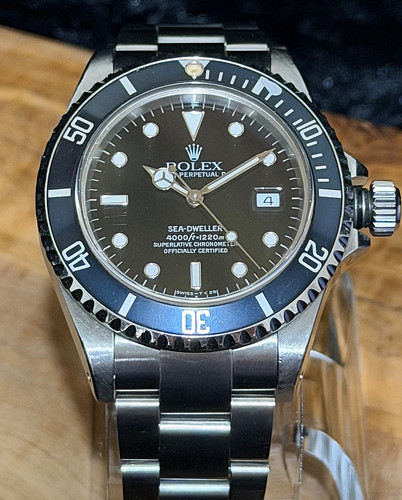 1993 Rolex 16600 Sea-Dweller S serial Vintage 40mm Rolex Servi...
