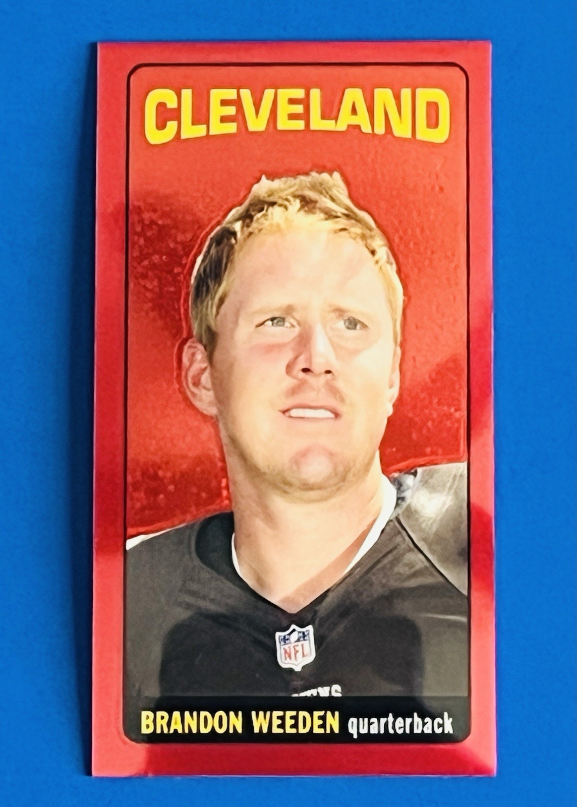 Brandon Weeden Topps Chrome 1965 Inserts #6 Red Refractor