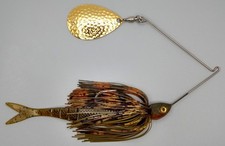 Custom Spinnerbait ~ Bronzeback ~ 3/4 oz w/Swimbaits & Magnum Rumbler Blade