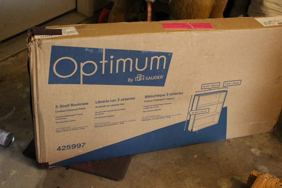 Librería Sauder Select 5 estantes - castaño tiza Foto 4 de 4