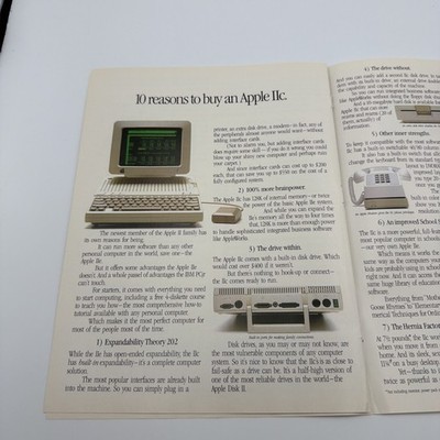 1984 Apple II Computer 8 Pages Vintage Print Ad Booklet | eBay