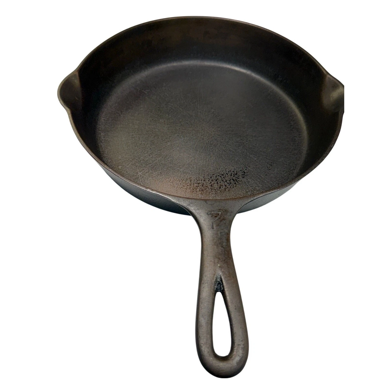 Griswold Vintage Cast Iron Skillet-Flat 701 Block Logo Erie PA Seasoned USA
Opens in a new window