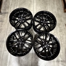 Used 19x8.5/19x9.5 Vors AR5 5x114.3 35/35 73.1 Black Wheels set-4