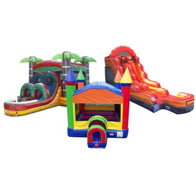 Commercial Inflatable Bounce House Water Slide 3 Pack Certified with Blowers