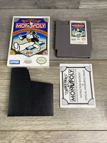 ( MONOPOLY)-VINTAGE ORIGINAL NINTENDO GAME CIB-EST-1991