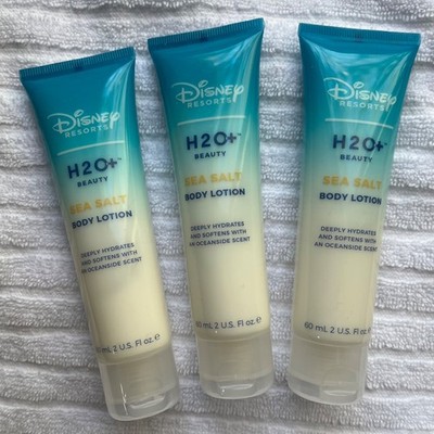 DISNEY RESORT H2O BODY LOTION LOT OF 3 SEA SALT