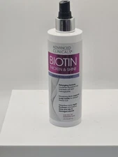 Advanced Clinicals Biotin Thicken Shine Detangle Leave-in Treatment 8 oz NEW