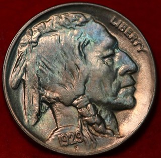 Uncirculated 1929 D Denver Mint Buffalo Nickel