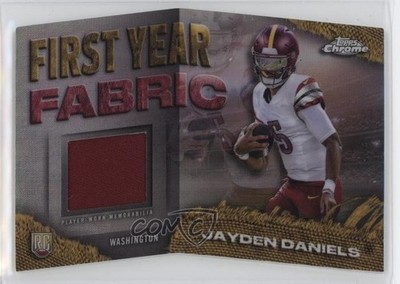 2024 Topps Chrome First Year Fabric Jayden Daniels #FYF-JD 15ik