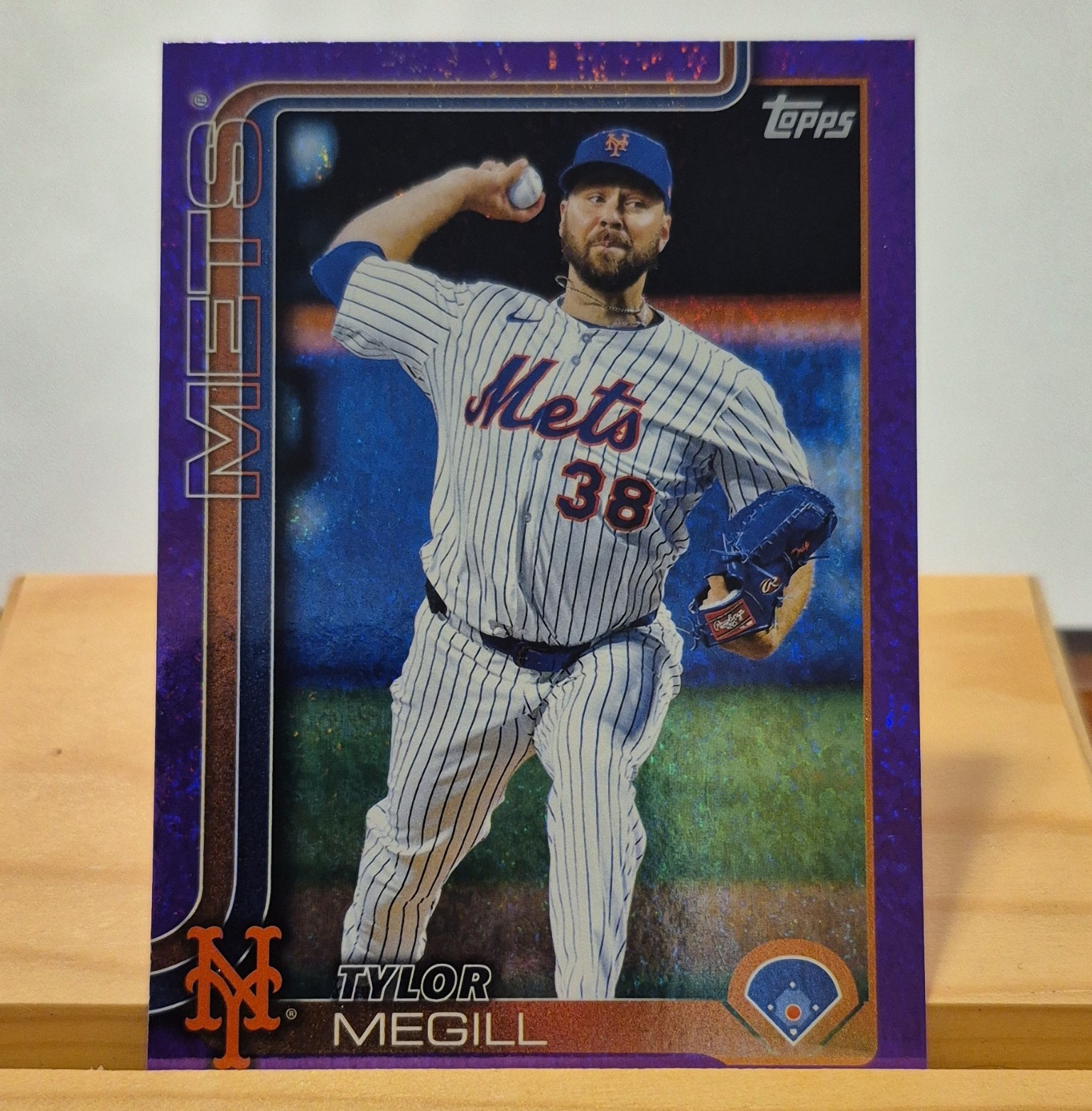 Topps 2025 Update Series Tylor Megill New York Mets Purple Parallel #US271 /250