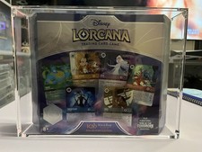 Disney Lorcana Disney 100 Sammler Geschenkset Rise Floodborn versiegelt Acrylkoffer