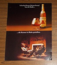 Seltene Werbung SCHARLACHBERG MEISTERBRAND - Kenner genie&szlig;en in Ruhe 1981
