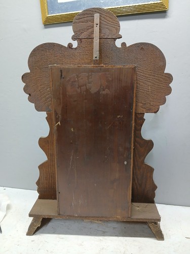 Ingraham Gila Model Parlor Mantle Clock, 8 Day T&S, Calendar, Oak Case, Parts - Picture 11 of 16