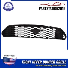 For 2015-2017 Ford Mustang GT 5.0 Upper Radiator Front Grille Black FR3Z-8200-BA