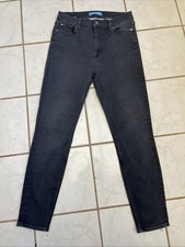 7 FOR ALL MANKIND NEW Grey b air Denim THE HIGH WAIST ANKLE SKINNY JEANS Sz 29
