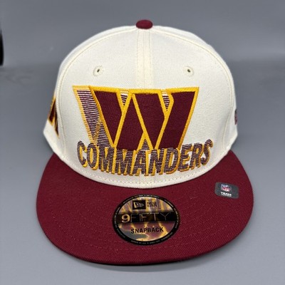 New Era 9Fifty Washington Commanders SnapBack Adjustable Cream/Burgundy Hat Cap