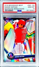 Shohei Ohtani RARE ROOKIE RC REFRACTOR BOWMAN CHROME MVP ROY PSA 10